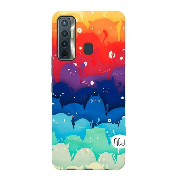 Чехол с принтом «Mew» для TECNO Camon 17