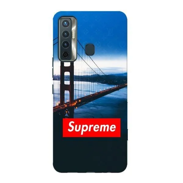 Чехол с принтом «Стиль Supreme» для TECNO Camon 17