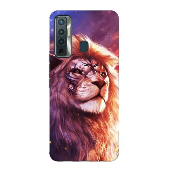 Чохол з принтом «Красочний Лев» для TECNO Camon 17