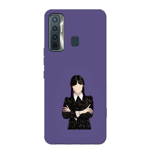 Чехол с принтом «Уэнздей в черном» для TECNO Camon 17