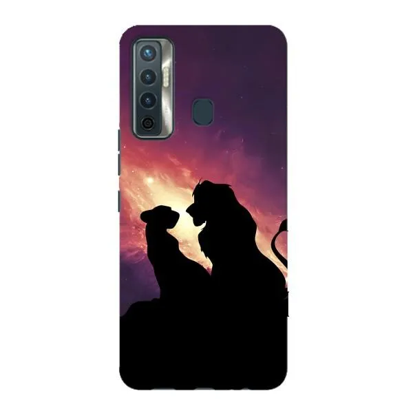 Чехол с принтом «Силуэт Симба и Налу» для TECNO Camon 17 Чехол с принтом «Силуэт Симба и Налу» для TECNO Camon 17