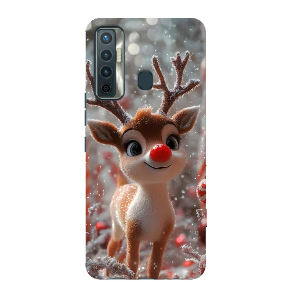 Чохол з принтом «Олень з носом» для TECNO Camon 17 Чохол з принтом «Олень з носом» для TECNO Camon 17