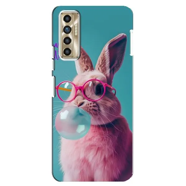 Чехол с принтом «Кролик в очках» для TECNO Camon 17P (CG7n)