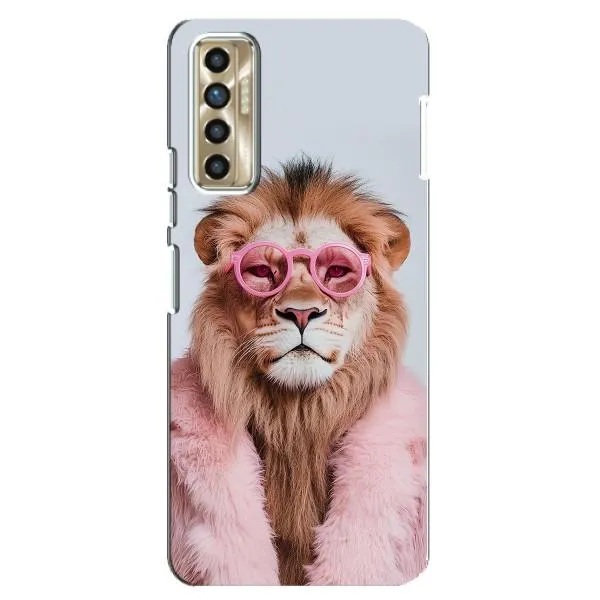 Чехол с принтом «Лев в очках» для TECNO Camon 17P (CG7n)