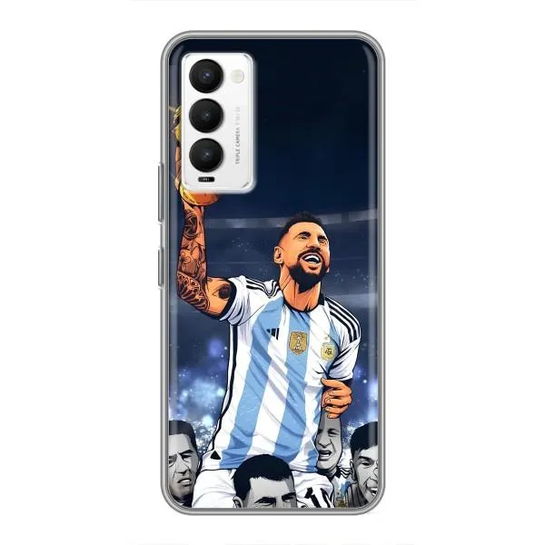 Чехол с принтом «Месси с кубком» для TECNO Camon 18 / Camon 18P