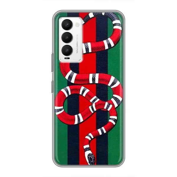 Чехол с принтом «Gucci змия» для TECNO Camon 18 / Camon 18P Чехол с принтом «Gucci змия» для TECNO Camon 18 / Camon 18P