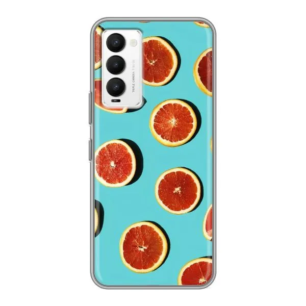 Чехол с принтом «Грейпфрут» для TECNO Camon 18 / Camon 18P