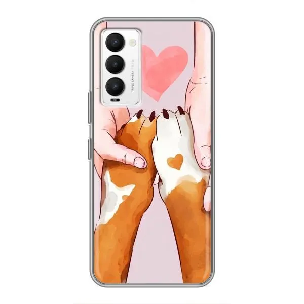 Чехол с принтом «Любовь к собакам» для TECNO Camon 18 / Camon 18P