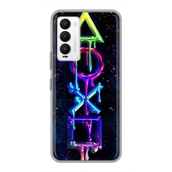 Чехол с принтом «Pleystation лого» для TECNO Camon 18 / Camon 18P Чехол с принтом «Pleystation лого» для TECNO Camon 18 / Camon 18P