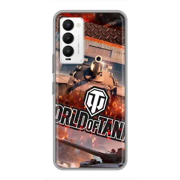 Чехол с принтом «World of Tanks» для TECNO Camon 18 / Camon 18P Чехол с принтом «World of Tanks» для TECNO Camon 18 / Camon 18P