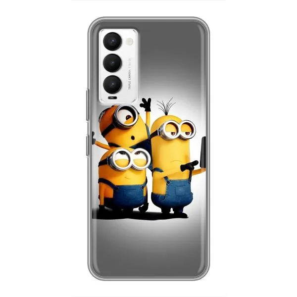 Чехол с принтом «Три миньона» для TECNO Camon 18 / Camon 18P Чехол с принтом «Три миньона» для TECNO Camon 18 / Camon 18P