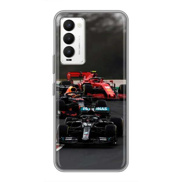 Чехол с принтом «Гонка Формула 1» для TECNO Camon 18 / Camon 18P