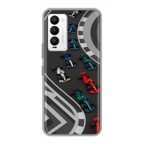 Чехол с принтом «Трасса Ф1» для TECNO Camon 18 / Camon 18P