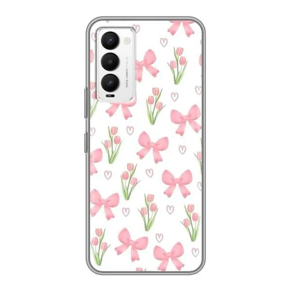 Чехол с принтом «Банты и цветы» для TECNO Camon 18 / Camon 18P