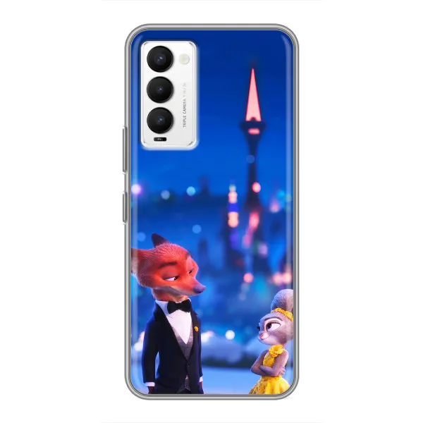 Чехол с принтом «Романтический вечер Зверополис» для TECNO Camon 18 / Camon 18P