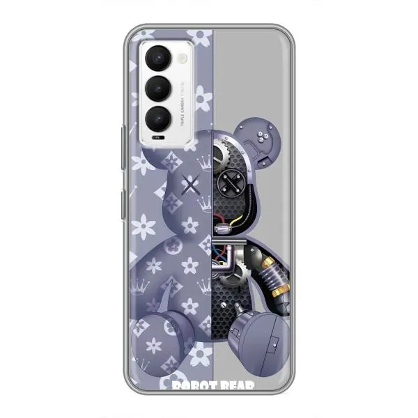 Чехол с принтом «Робот Мишка» для TECNO Camon 18 / Camon 18P Чехол с принтом «Робот Мишка» для TECNO Camon 18 / Camon 18P