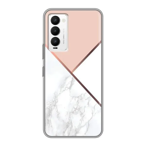 Чехол с принтом «Тройной мрамор» для TECNO Camon 18 / Camon 18P