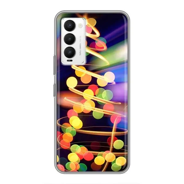 Чохол з принтом «Ялинка в огоньках» для TECNO Camon 18 / Camon 18P Чохол з принтом «Ялинка в огоньках» для TECNO Camon 18 / Camon 18P