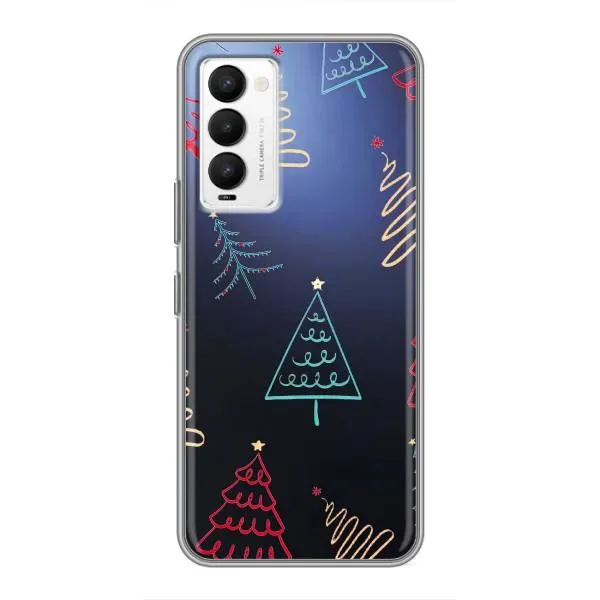 Чехол с принтом «Рождественские елки» для TECNO Camon 18 / Camon 18P