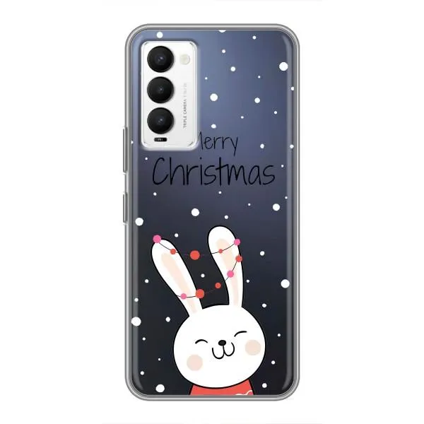 Чехол с принтом «Рождественский заяц» для TECNO Camon 18 / Camon 18P