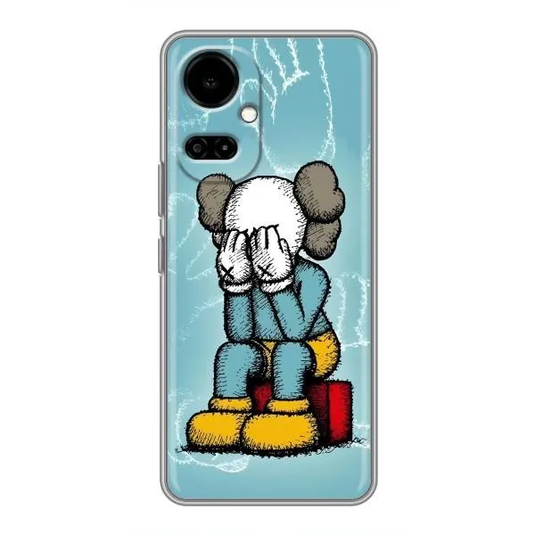 Чехол с принтом «Плач Bearbrick» для TECNO Camon 19 (CI6n) / 19 Pro (CI8n)