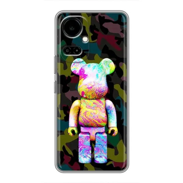 Чехол с принтом «Яркий Bearbrick» для TECNO Camon 19 (CI6n) / 19 Pro (CI8n)