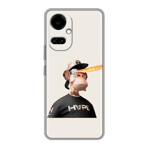 Чехол с принтом «обезьяна NFT в очках» для TECNO Camon 19 (CI6n) / 19 Pro (CI8n)
