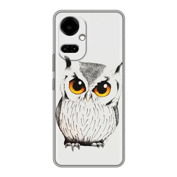 Чехол с принтом «Милая Сова» для TECNO Camon 19 (CI6n) / 19 Pro (CI8n)