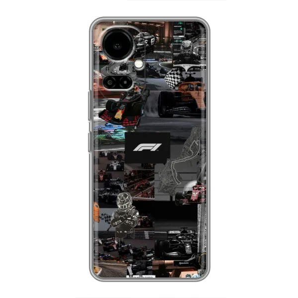 Чехол с принтом «Гоночный коллаж Ф1» для TECNO Camon 19 (CI6n) / 19 Pro (CI8n)