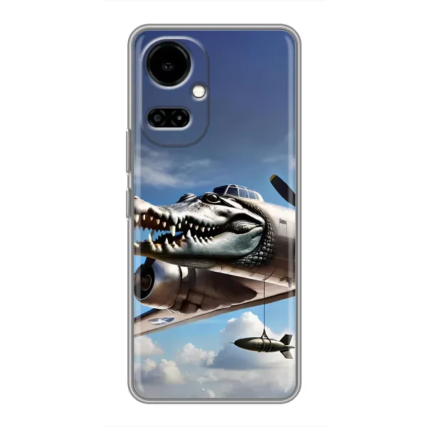 Чехол с принтом «Бомбардиро крокодило» для TECNO Camon 19 (CI6n) / 19 Pro (CI8n)