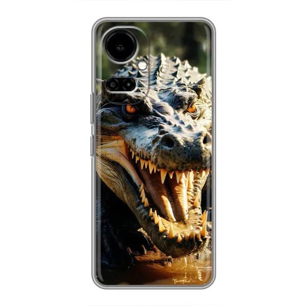 Чехол с принтом «Опасный крокодил» для TECNO Camon 19 (CI6n) / 19 Pro (CI8n) Чехол с принтом «Опасный крокодил» для TECNO Camon 19 (CI6n) / 19 Pro (CI8n)