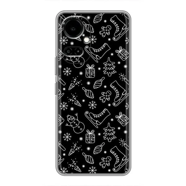 Чохол з принтом «Новорічний фон» для TECNO Camon 19 (CI6n) / 19 Pro (CI8n)