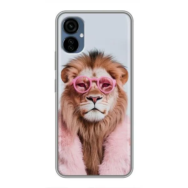 Чохол з принтом «Лев в окулярах» для TECNO Camon 19 Neo Чохол з принтом «Лев в окулярах» для TECNO Camon 19 Neo