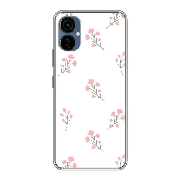 Чехол с принтом «Розовые цветы» для TECNO Camon 19 Neo