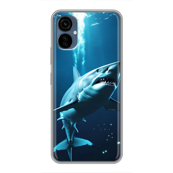 Чехол с принтом «Акула под водой» для TECNO Camon 19 Neo Чехол с принтом «Акула под водой» для TECNO Camon 19 Neo