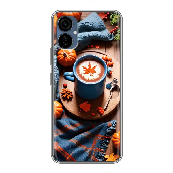 Чехол с принтом «Кофе и тыковки» для TECNO Camon 19 Neo Чехол с принтом «Кофе и тыковки» для TECNO Camon 19 Neo