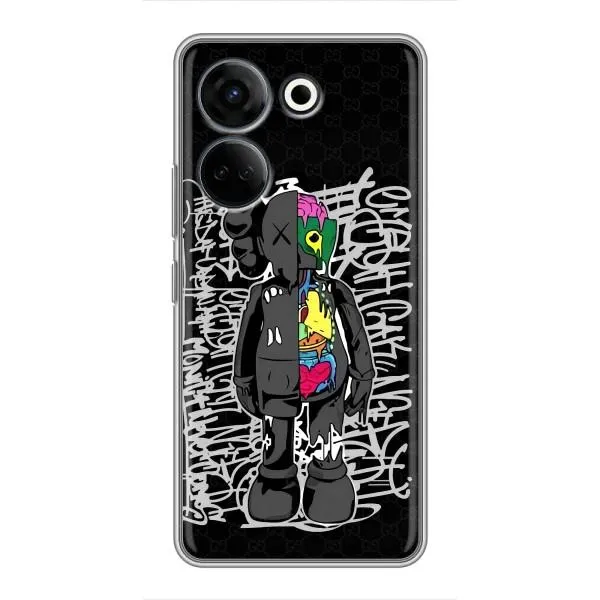 Чехол с принтом «Стиль Bearbrick» для TECNO Camon 20 Pro
