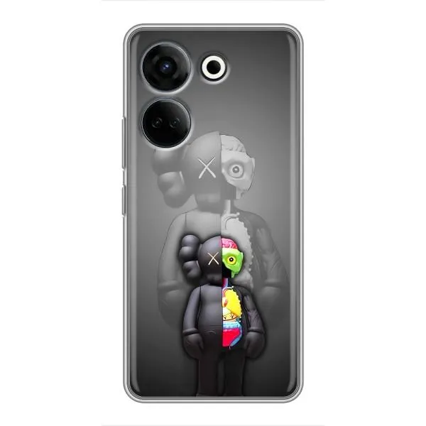 Чехол с принтом «Тело Bearbrick» для TECNO Camon 20 Pro