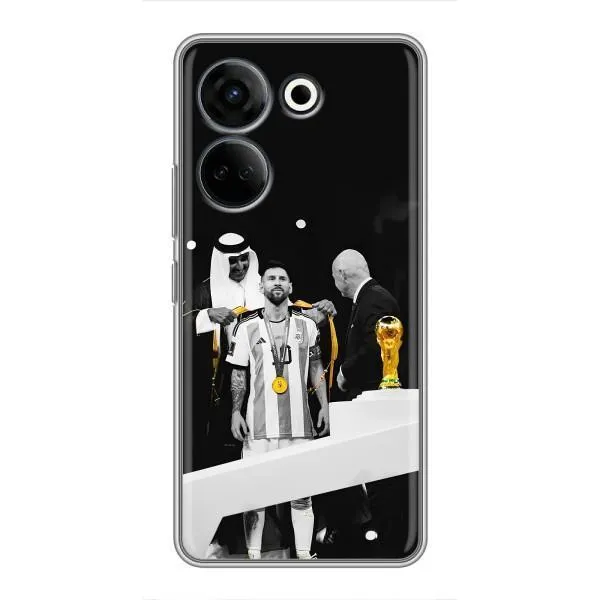 Чехол с принтом «Месси в накидке» для TECNO Camon 20 Pro Чехол с принтом «Месси в накидке» для TECNO Camon 20 Pro
