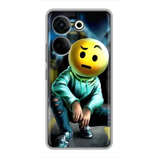 Чохол з принтом «Хлопець смайл» для TECNO Camon 20 Pro Чохол з принтом «Хлопець смайл» для TECNO Camon 20 Pro