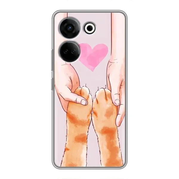 Чехол с принтом «Любовь к котикам» для TECNO Camon 20 Pro