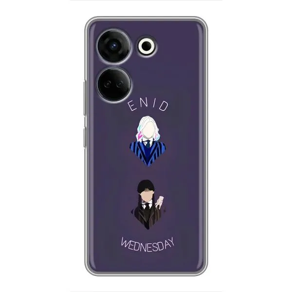 Чехол с принтом «Уэнздей и подруга» для TECNO Camon 20 Pro Чехол с принтом «Уэнздей и подруга» для TECNO Camon 20 Pro