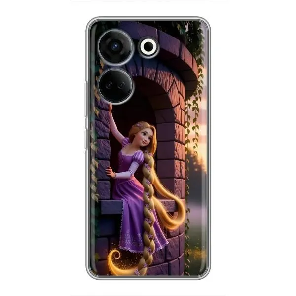 Чохол з принтом «Рапунцель на вежі» для TECNO Camon 20 Pro Чохол з принтом «Рапунцель на вежі» для TECNO Camon 20 Pro