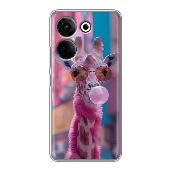 Чохол з принтом «Стильна жирафа» для TECNO Camon 20 Pro Чохол з принтом «Стильна жирафа» для TECNO Camon 20 Pro