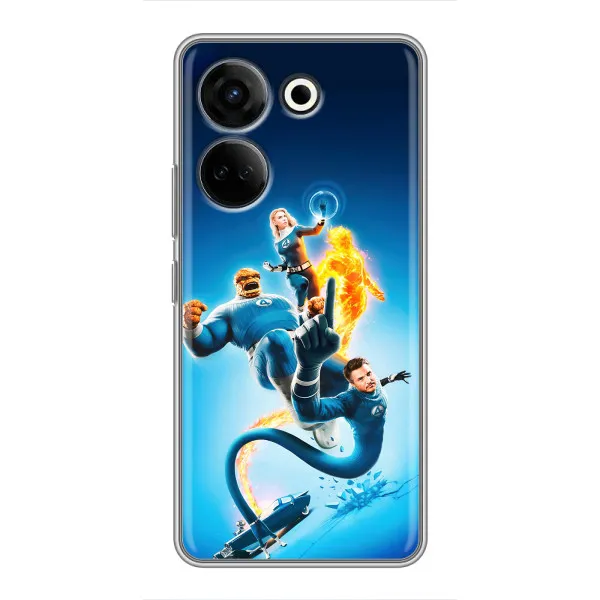 Чехол с принтом «Герои Фантастическая Четверка» для TECNO Camon 20 Pro
