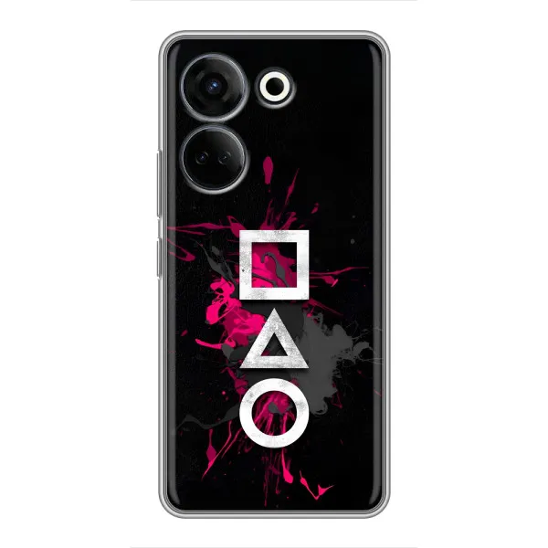 Чехол с принтом «Символы Игра кальмара» для TECNO Camon 20 Pro