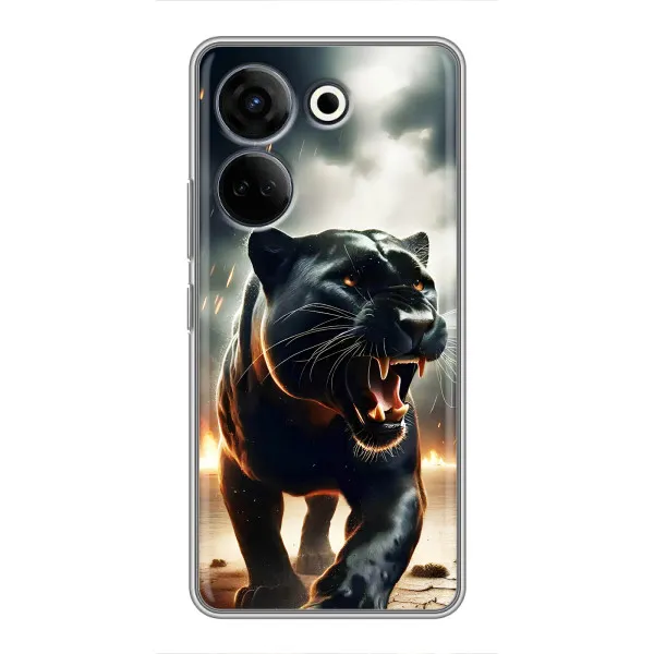 Чехол с принтом «Черная пантера» для TECNO Camon 20 Pro