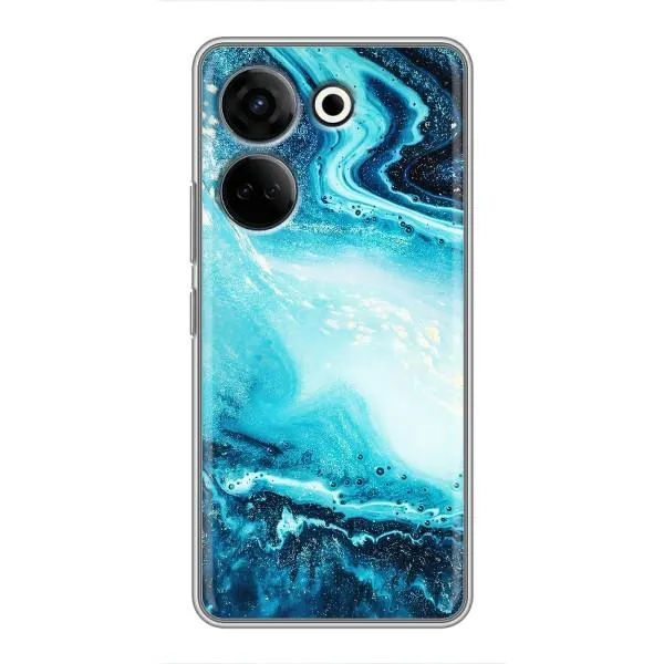 Чехол с принтом «Голубой мрамор» для TECNO Camon 20 Pro Чехол с принтом «Голубой мрамор» для TECNO Camon 20 Pro