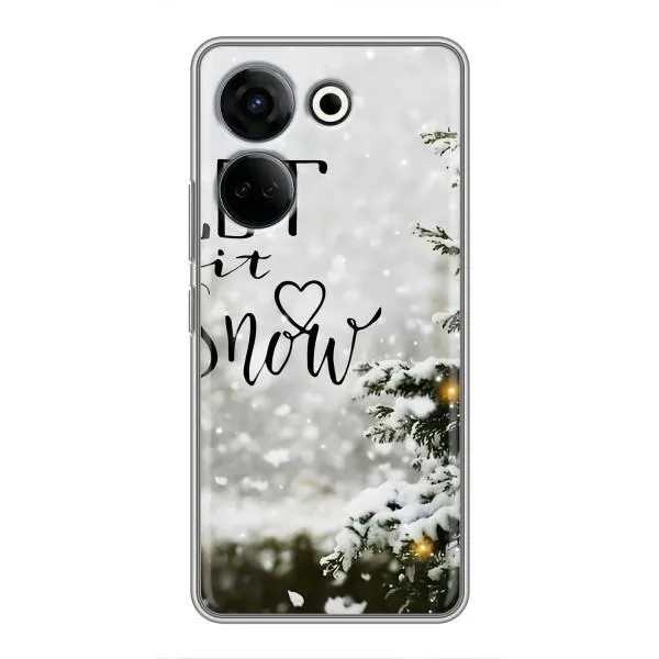 Чехол с принтом «Let it snow» для TECNO Camon 20 Pro
