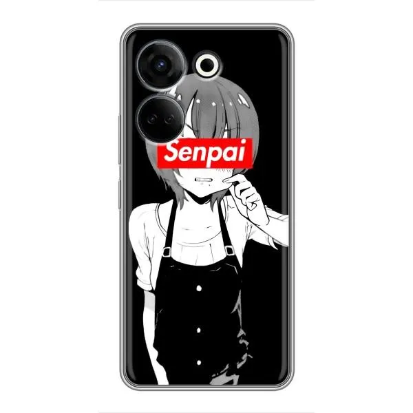 Чехол с принтом «Senpai» для TECNO Camon 20 Чехол с принтом «Senpai» для TECNO Camon 20